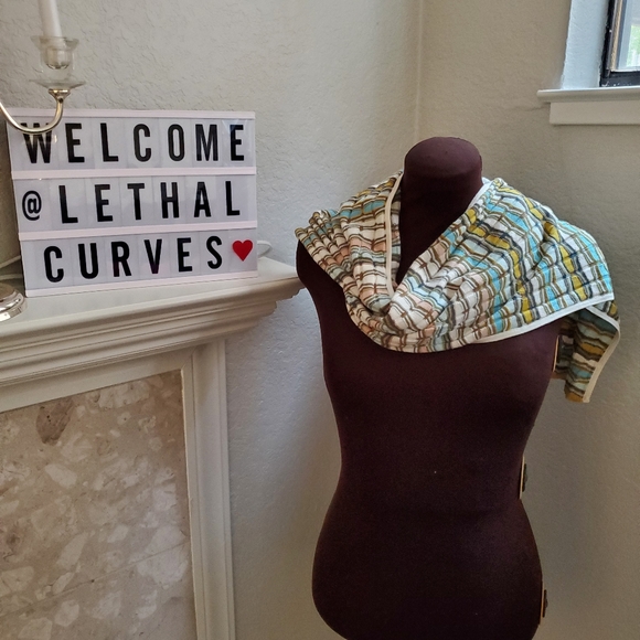 EUC J.JILL STRIPED SCARF - Picture 6 of 6